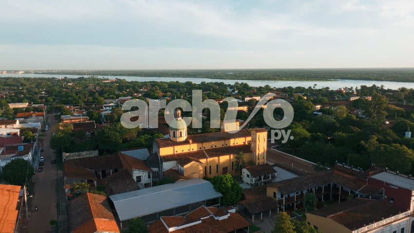 Iglesia de Concepción y río Paraguay